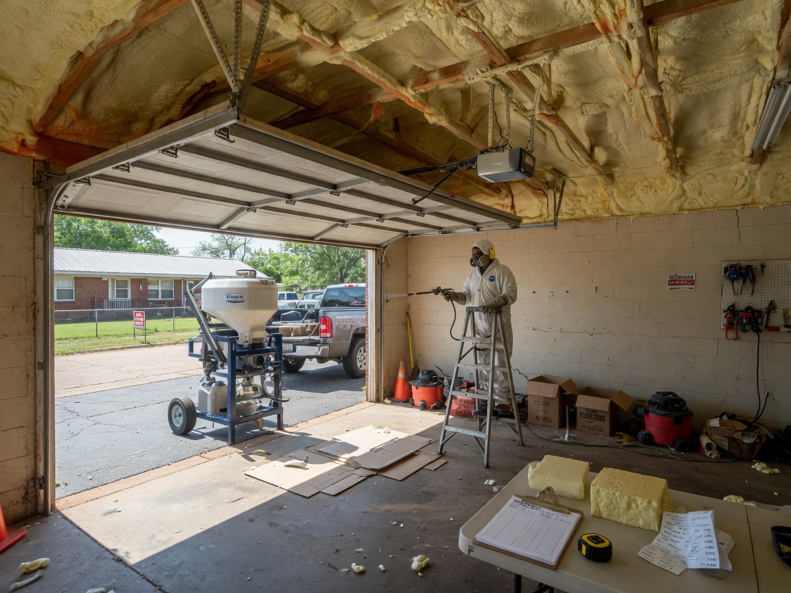 How Much Does It Cost to Spray Foam a Garage in OKC?